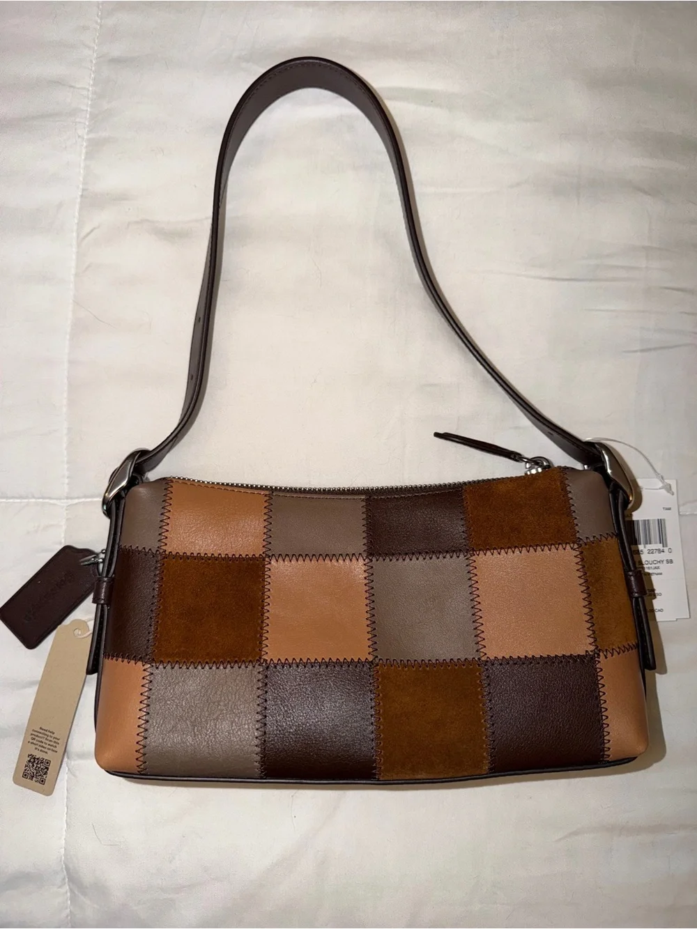 Alter/Ego Small Slouchy Shoulder Bag in tan multi - Picture 3 of 6